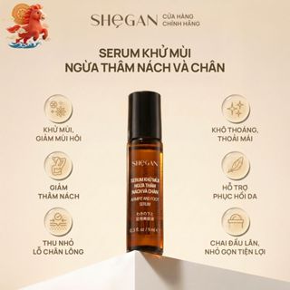 Serum Khử Mùi, Ngừa Thâm Nách Và Chân SHeGAN 9ml - Lăn Khử Mùi, Giảm Mùi, Dưỡng Sáng, Phù Hợp Cho Mọi Loại Da