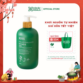  Dầu Gội Thảo Dược Hà Thủ Ô 2in1 Cỏ Cây Hoa Lá 420g - DƯỠNG ẨM CHO TÓC ĐEN MỀM MƯỢT 
