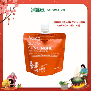  Sữa Tắm Thảo Dược Gừng Nghệ Cỏ Cây Hoa Lá 30g Làm Sạch Sâu Ngăn Ngừa Mụn Trên Da 