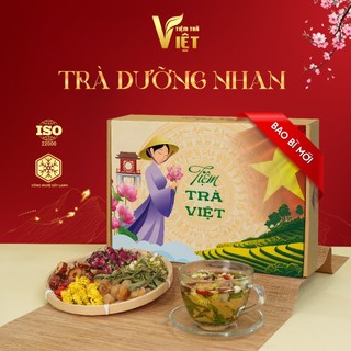  Trà Dưỡng Nhan 7 Vị - Sáng da đẹp dáng cân bằng nội tiết tố - Tiệm Trà Việt - 40 gói 