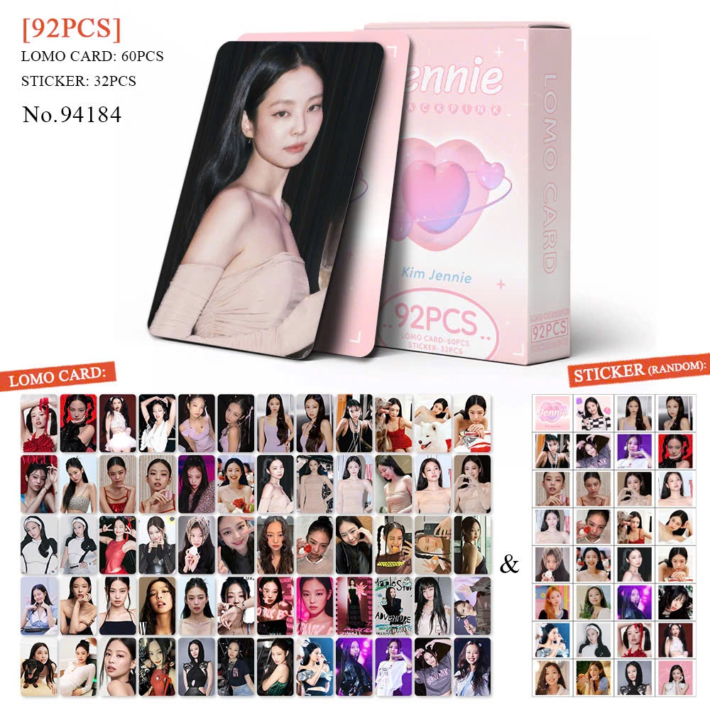 Thẻ bài 92pcs Blackpink-phù hợp làm quà tặng, bộ sưu tập, trang trí