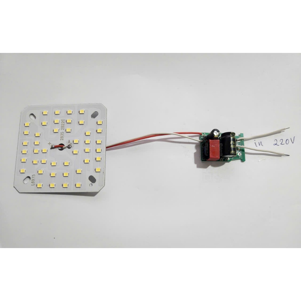 Chíp led 40W 65x65mm sáng trắng + nguồn 40W