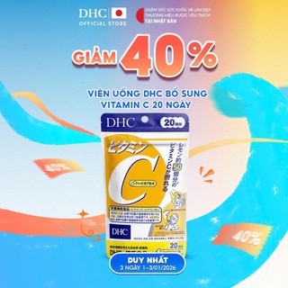  Viên uống DHC Vitamin C hỗ trợ sáng da giảm thâm  20&60 ngày  - TPBVSK DHC VITAMIN C HARD CAPSULE 
