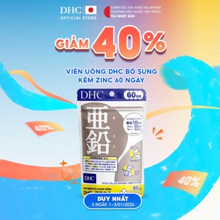  Viên uống DHC Kẽm Zinc hỗ trợ duy trì sức khoẻ giúp cơ thể khoẻ mạnh  60 ngày  - TPBVSK DHC ZinC 