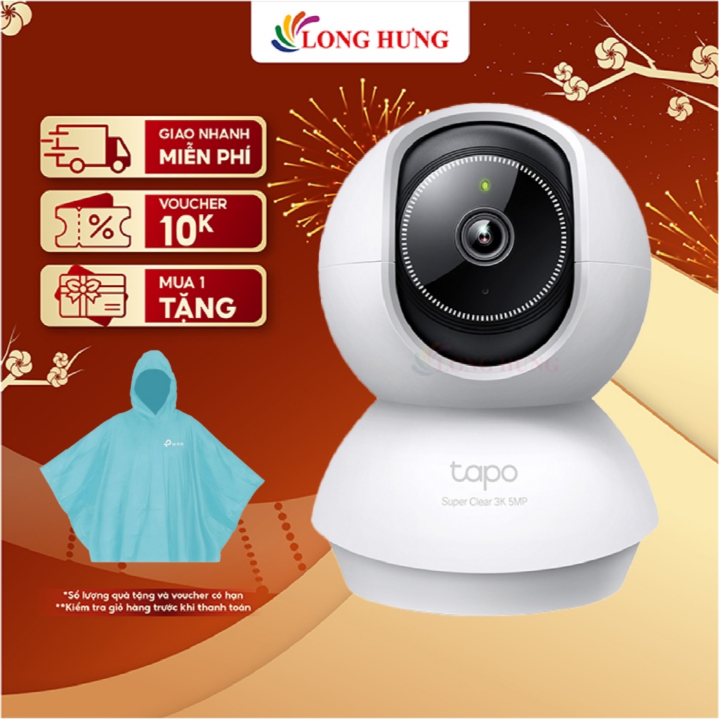 Camera trong nhà TP-Link Tapo AI Pan/Tilt Home Security Wifi 3K C230 - Hàng chính hãng