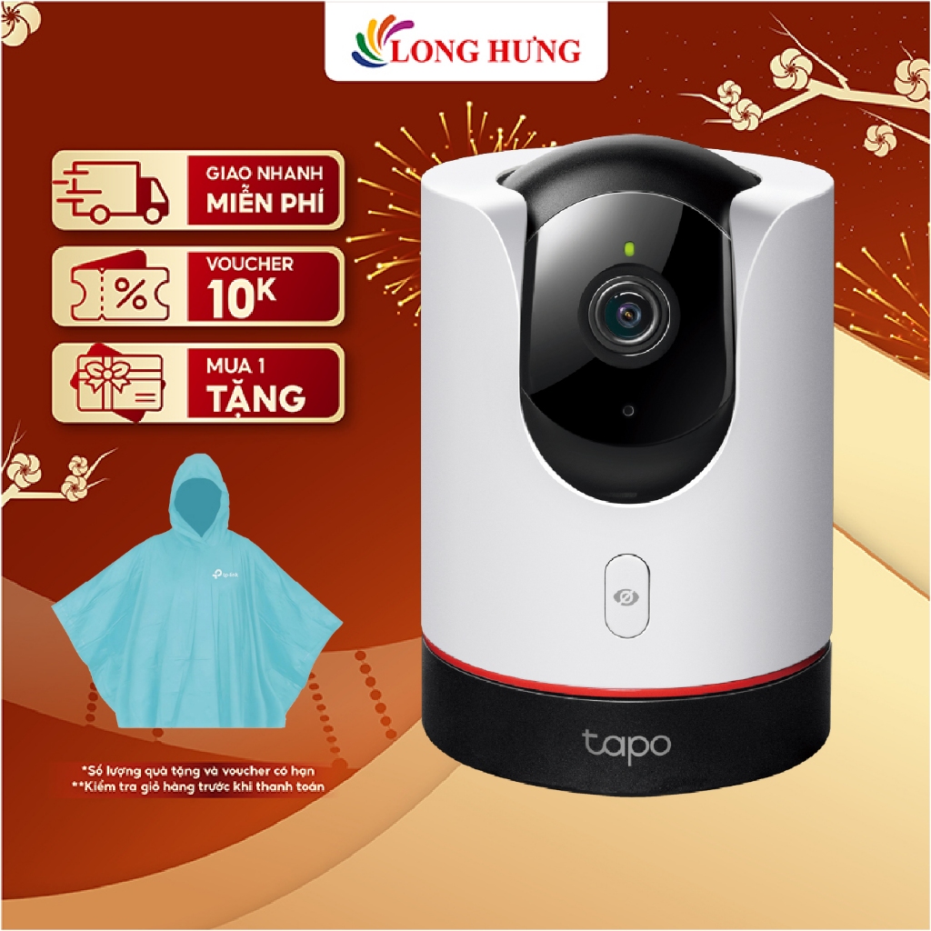 Camera trong nhà TP-Link Tapo AI Pan/Tilt Home Security Wifi 4MP 2K C225 - Hàng chính hãng