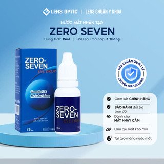  Nước Nhỏ Mắt Lens Zero Seven 15ml - Nước Nhân Tạo Dành Cho Kính Áp Tròng Tạo Độ Ẩm Dễ Chịu 
