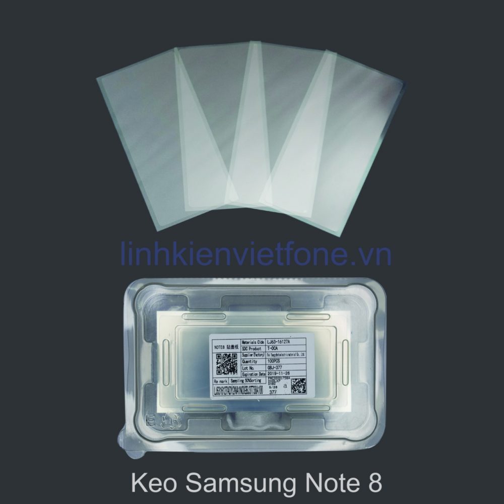 Thanh Lý Set 10 Miếng Keo Khô Ép Kính Zin Dùng Cho Samsung NOTE 8 / NOTE 9 /S8 Plus /S9 Plus