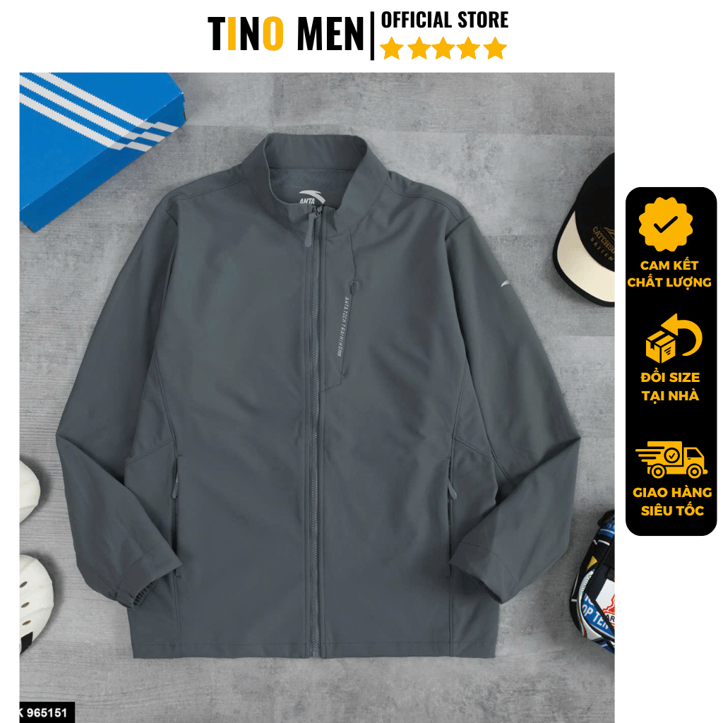 Áo khoác thể thao cao cấp, áo gió nam 2 lớp dày dặn, phom dáng đẹp, thời trang thu đông Yacoola YD-9