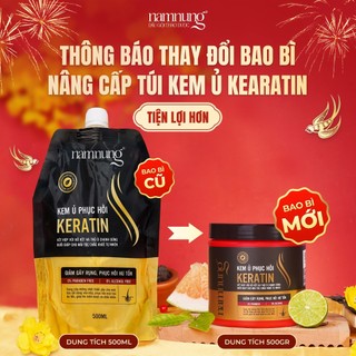 Kem Ủ Tóc Phục Hồi Hư Tổn Giảm Gãy Rụng NAMNUNG Cung Cấp Dưỡng Chất Keratin Thảo Dược Hũ 500GR 