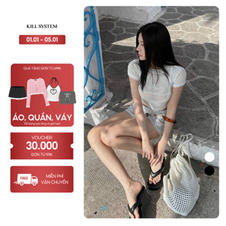  Áo thun xuyên thấu sexy tôn dáng LYAS ONLY kèm bra - KILL SYSTEM 