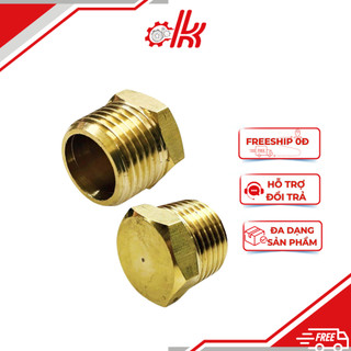 Bít thau ren ngoài - Nút bịt ren ngoài - Đồng thau