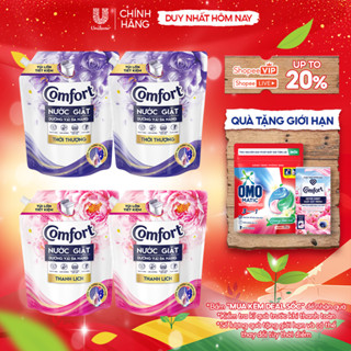  Combo 2 Túi Nước Giặt Comfort Dưỡng Vải Đa Năng 3.0KG  3.8KG  Thiên nhiên Thanh Khiết   Thanh Lịch  Thời Thượng  