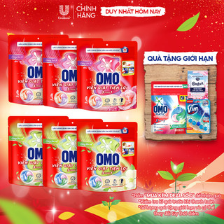  Combo 3 túi viên giặt tiện lợi OMO 3 trong 1  30 viên 50 viên  