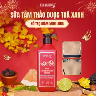   Sữa Tắm Giảm Mụn Sáng Da Thảo Dược NAMNUNG Làm Sạch Sâu Dịu Nhẹ Dưỡng Ẩm Giảm Viêm 500Ml 