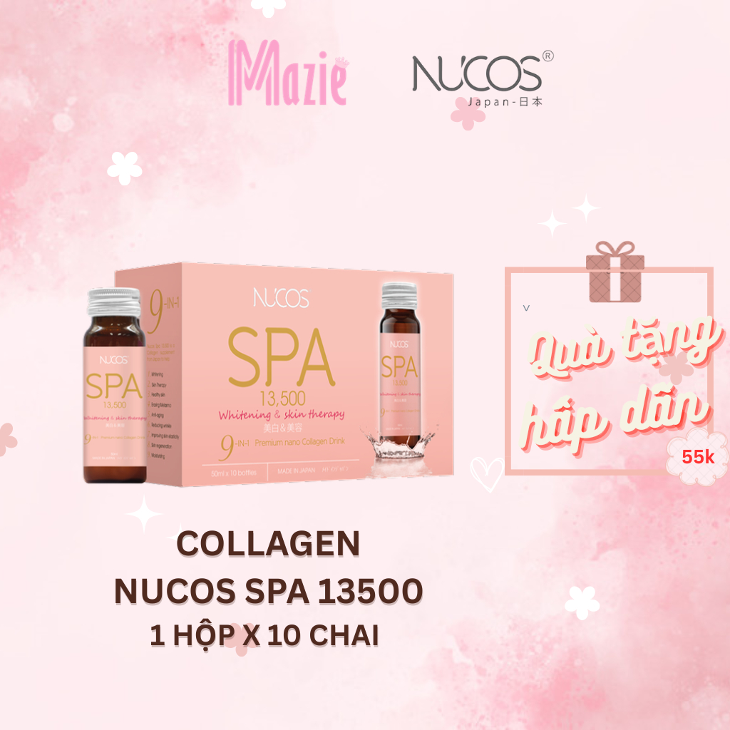 Collagen chống lão hoá căng bóng da Nucos Spa 13500 50ml x 10 chai