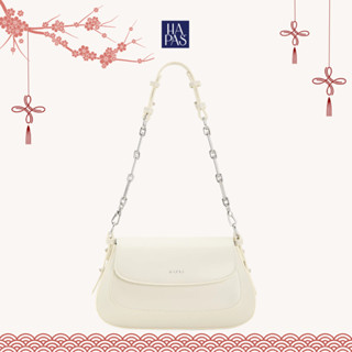  Túi Đeo Vai Hobo Nắp Gập Chain Handle White HAPAS - TDV24037 