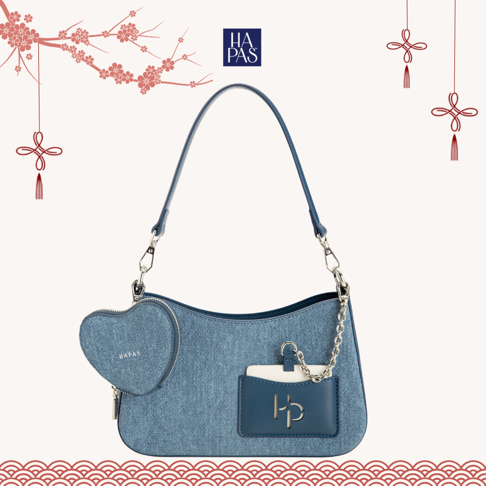 Túi Xách Nữ Hobo Đáy Vuông Love Charm HAPAS - TDV240358
