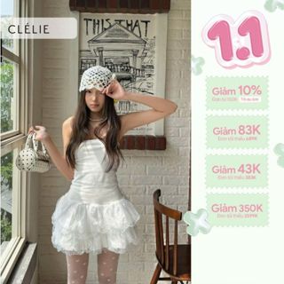  Đầm bí cúp ngực 2 tầng chấm bi | FIONA DRESS - CLÉLIE 