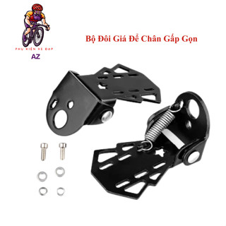 Bộ Đôi Giá Để Chân Xe Đạp Gấp Gọn Siêu Bền Đẹp Chịu Tải Cao