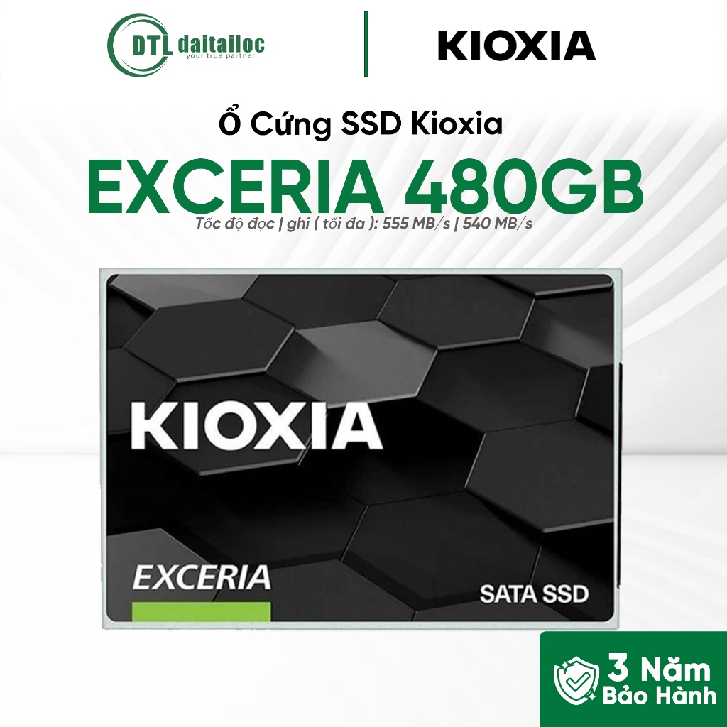 Ổ cứng SSD Kioxia Exceria R550 SATA3 480GB | Chính Hãng | Bảo Hành 36 Tháng