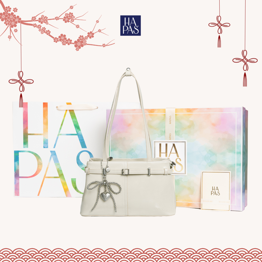 [BTS ON CLOUD NINE] Bộ Quà Tặng Túi Xách Neutral "Mơ" HAPAS - Set Quà Kèm Charm Tặng Người Thương