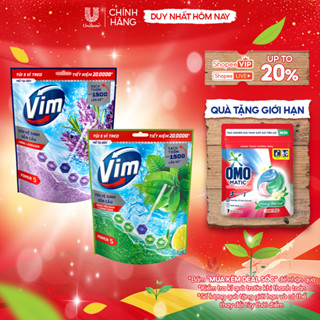  Túi 5 Viên Treo Vệ Sinh Bồn Cầu Vim Power 5 | Sạch Thơm Đến 300 Lần Xả  50g viên  