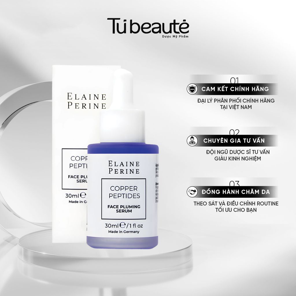 [HÀNG CÔNG TY] Tinh Chất Nâng Cơ, Săn Chắc Da Elaine Perine Copper Peptides Face Pluming Serum 30ml
