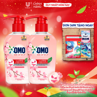  Combo 2 Chai Nước Giặt Đồ Lót OMO Hương Hoa Anh Đào Thanh Lịch 300G 