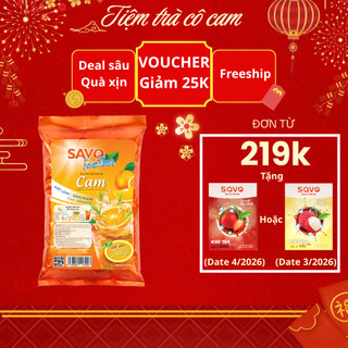  Trà Hoà Tan Savo Vị Cam   Túi 800G   date 01 2026  