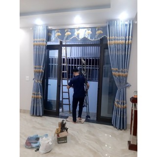 rèm VẢI rộng 2m35 cao 2m50 hàng đẹp cản nắng cao.