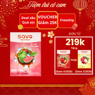  Trà Hoà Tan Savo Vị Ổi Hồng  Hộp 16 Gói x 15G  