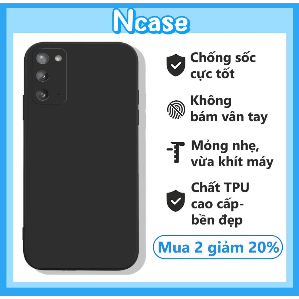 Ốp lưng Samsung Note 20, Note 20 Ultra tpu bảo vệ camera | Ốp điện thoại Samsung chống rơi vỡ