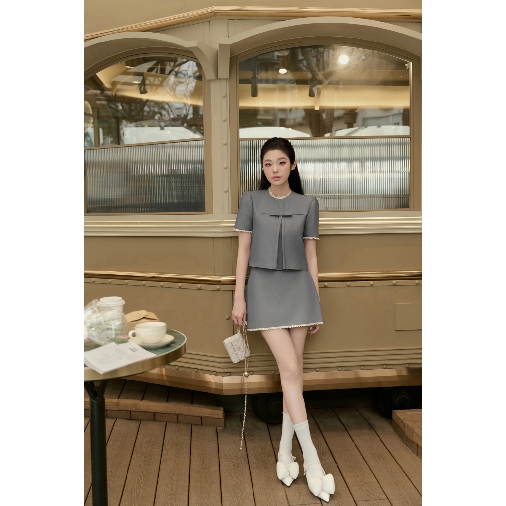 [Pass/Thanh lý] JOIE DES ROSES (Đọc kỹ mô tả) - ELEGANT GREY DRESS
