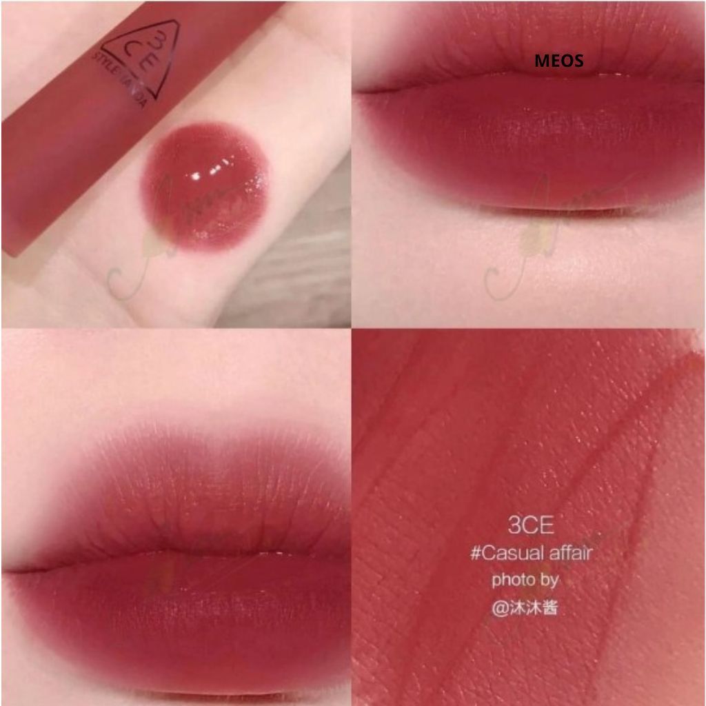 Son kem lì Blur Water Tint.Laydown-Pink Guava-Play Off-Casual Affair-Spot Player-Coral Moon-Double W