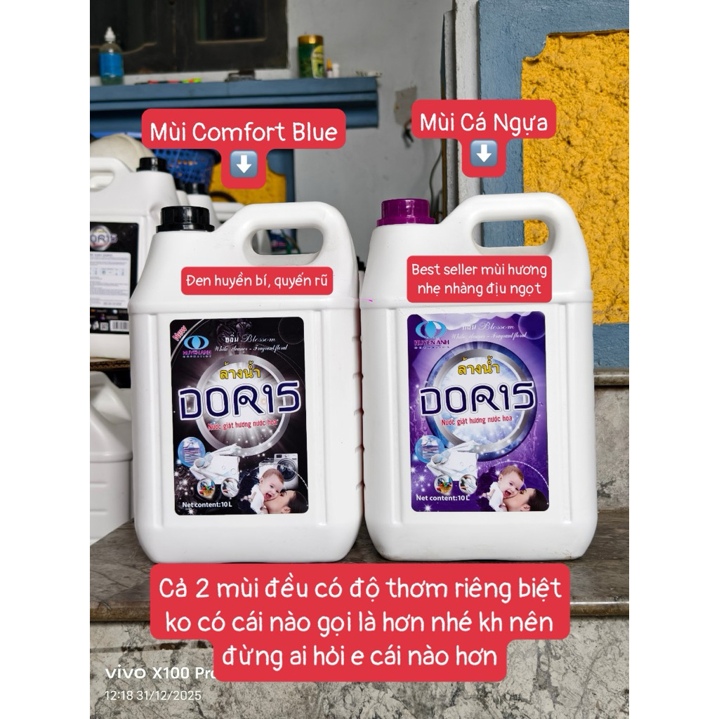 NƯỚC GIẶT DORIS 10 LÍT