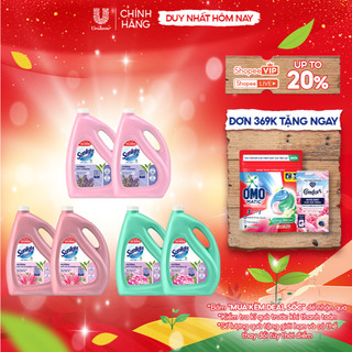  COMBO 2 Nước Lau Sàn Sunlight Tinh Dầu Thảo Mộc Sạch Bóng | Chai 3,6 KG |Hoa Hạ - Bạc Hà |Lily - Bạch Trà |Hoa Lavender 
