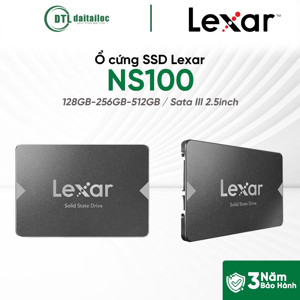 Ổ cứng SSD Lexar NS100 128GB 256GB 512GB Sata III 2.5inch I Chính hãng I Bảo hành 36 tháng