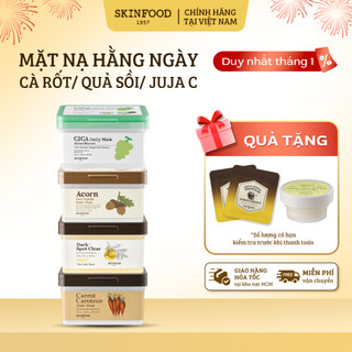  Hộp 30 Miếng Mặt Nạ Dưỡng Da Hằng Ngày Skinfood Daily Cà Rốt Quả Sồi Quýt Nho Mẫu Đơn 