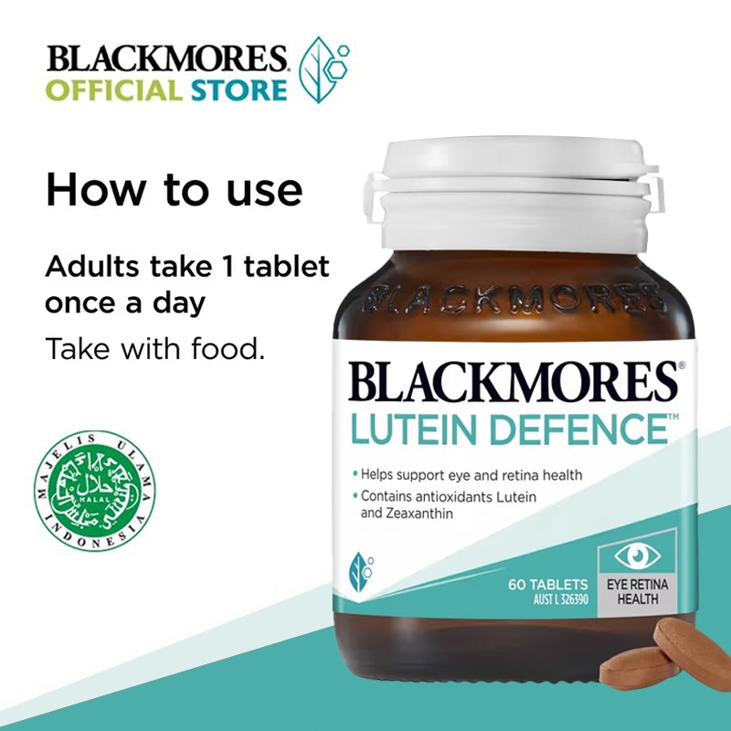 Viên uống bổ mắt Blackmores Lutein Defence, Úc, 60 viên (Lutein)