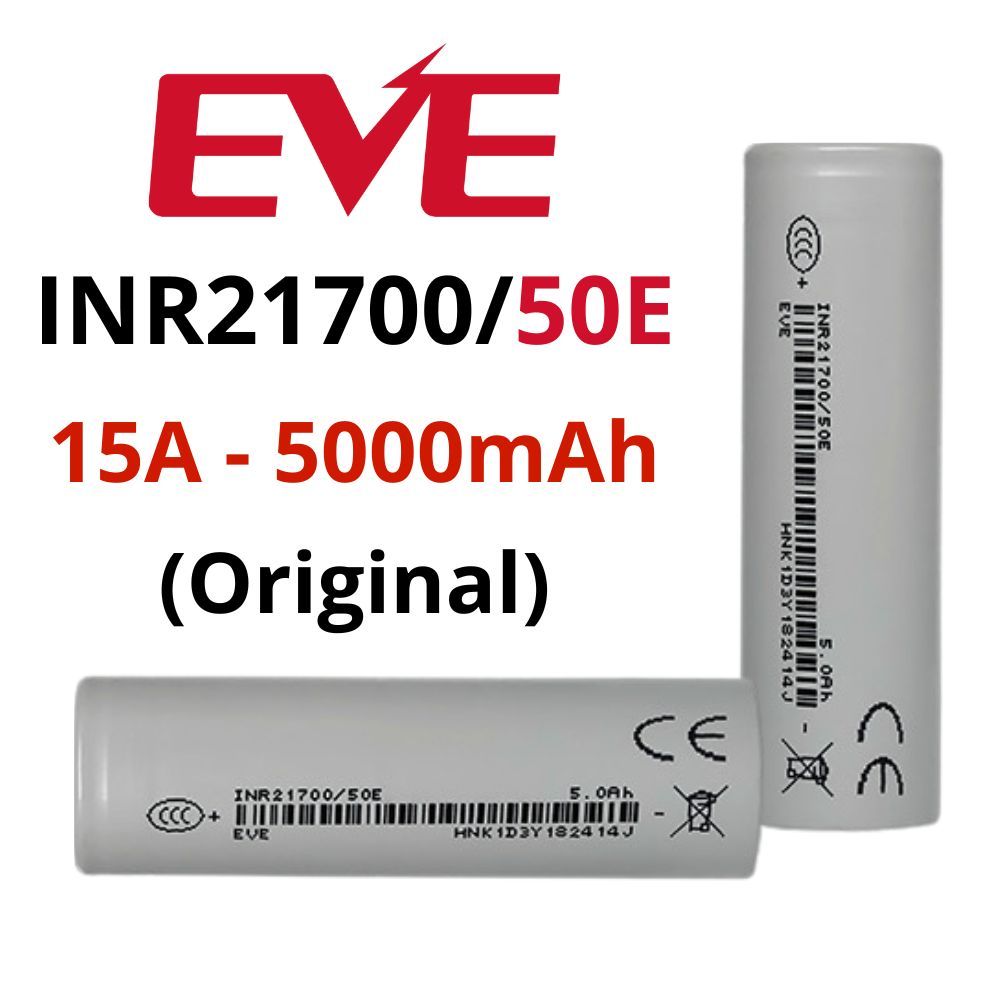 Pin sạc EVE INR21700/50E 5000mAh 3.65V 21700
