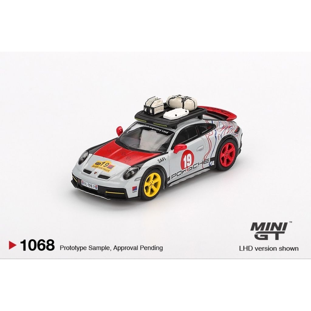 [xesamset]mô hình xe Mini GT Porsche 911 Dakar “Uncle Rally”.