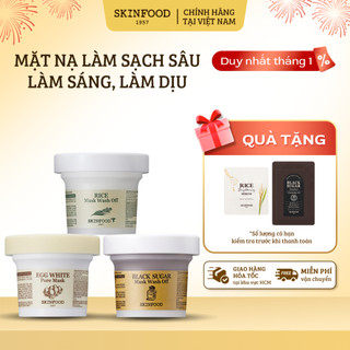  Mặt Nạ Tẩy Da Chết Skinfood Wash Off Làm Sạch Lỗ Chân Lông Làm Sáng Làm Mịn Da 120g 