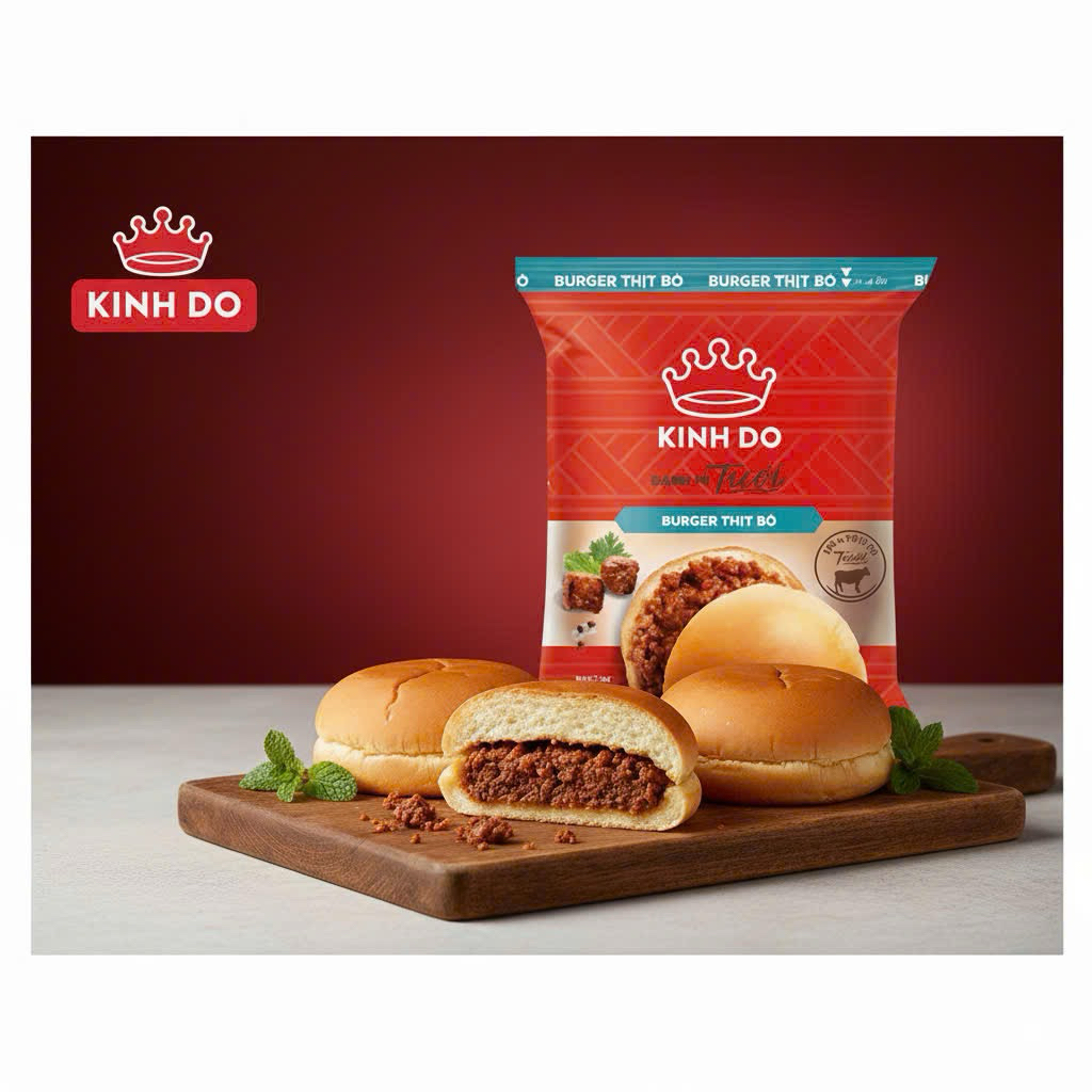 [ Combo 30 Cái ] Bánh Mì Kinh Đô Tươi - Burger Gà/Burger Bò