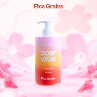  Sữa tắm Cao cấp Five Grains giúp dưỡng trắng da Niacinamide lưu hương nước hoa 500ML phiên bản nâng cấp 