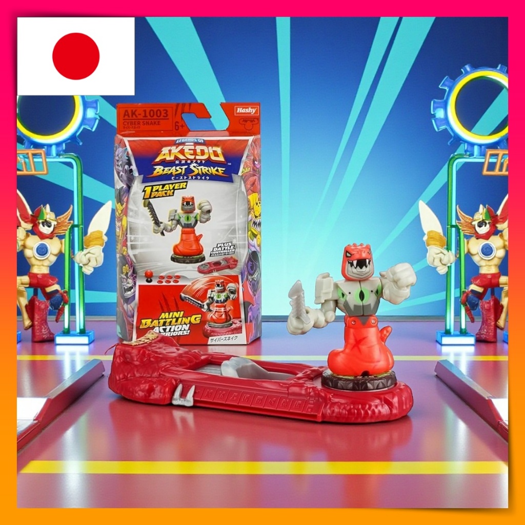 Hashy Top-In AKEDO Cyber Snake Single Pack Action Battle Figure Toy for Kids AK-1003