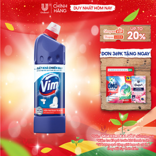  Nước Tẩy Bồn Cầu và Nhà Vệ Sinh Vim Diệt Khuẩn| Diệt 99,9% Vi Khuẩn  880ml  