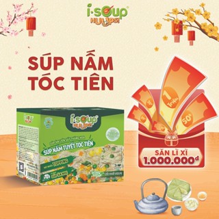 [Săn Lì xì]ISOUP HUUPS! – SÚP NẤM TUYẾT TÓC TIÊN (HỘP 3 VIÊN)