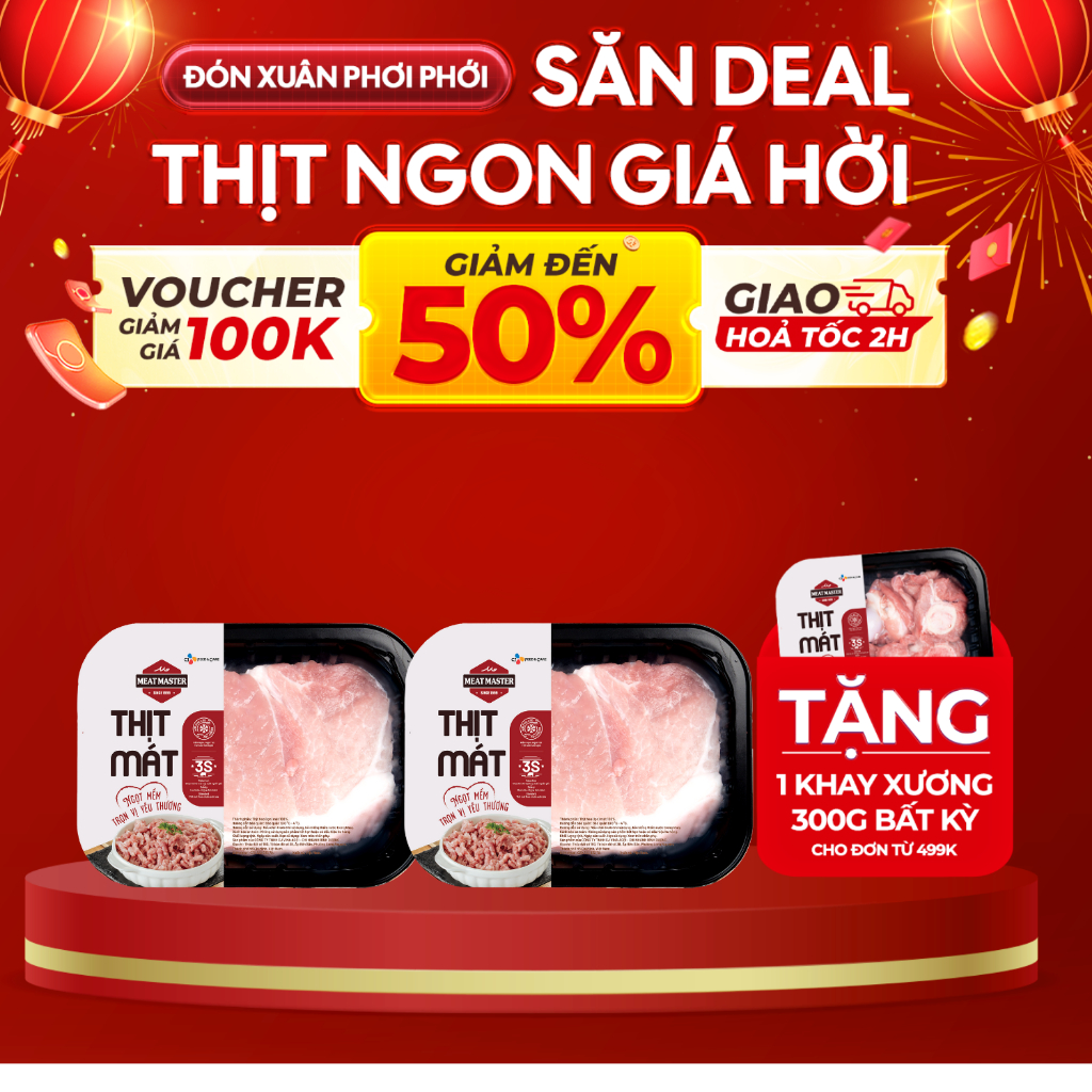 Thịt đùi heo Meat Master (400G) - Thịt heo tươi