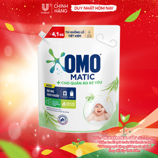  Nước Giặt OMO Matic Cho Quần Áo Bé Yêu 4,1kg túi 